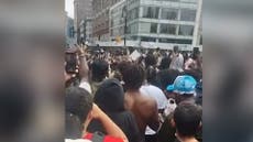 Crowd scales buildings as Kai Cenat fans take over Union Square
