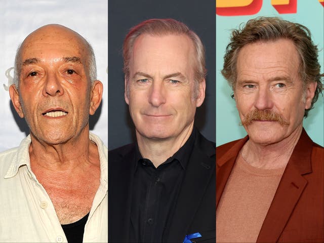 <p>(Left to right) Mark Margolis, Bob Odenkirk and Bryan Cranston</p>