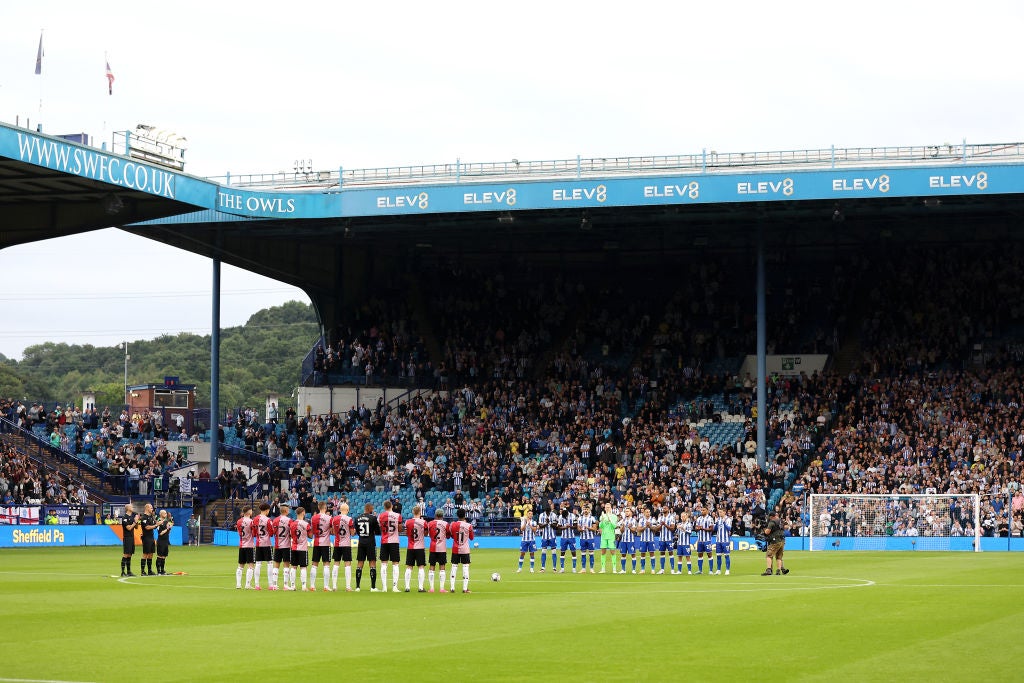A minute’s applause was held to remember Trevor Francis