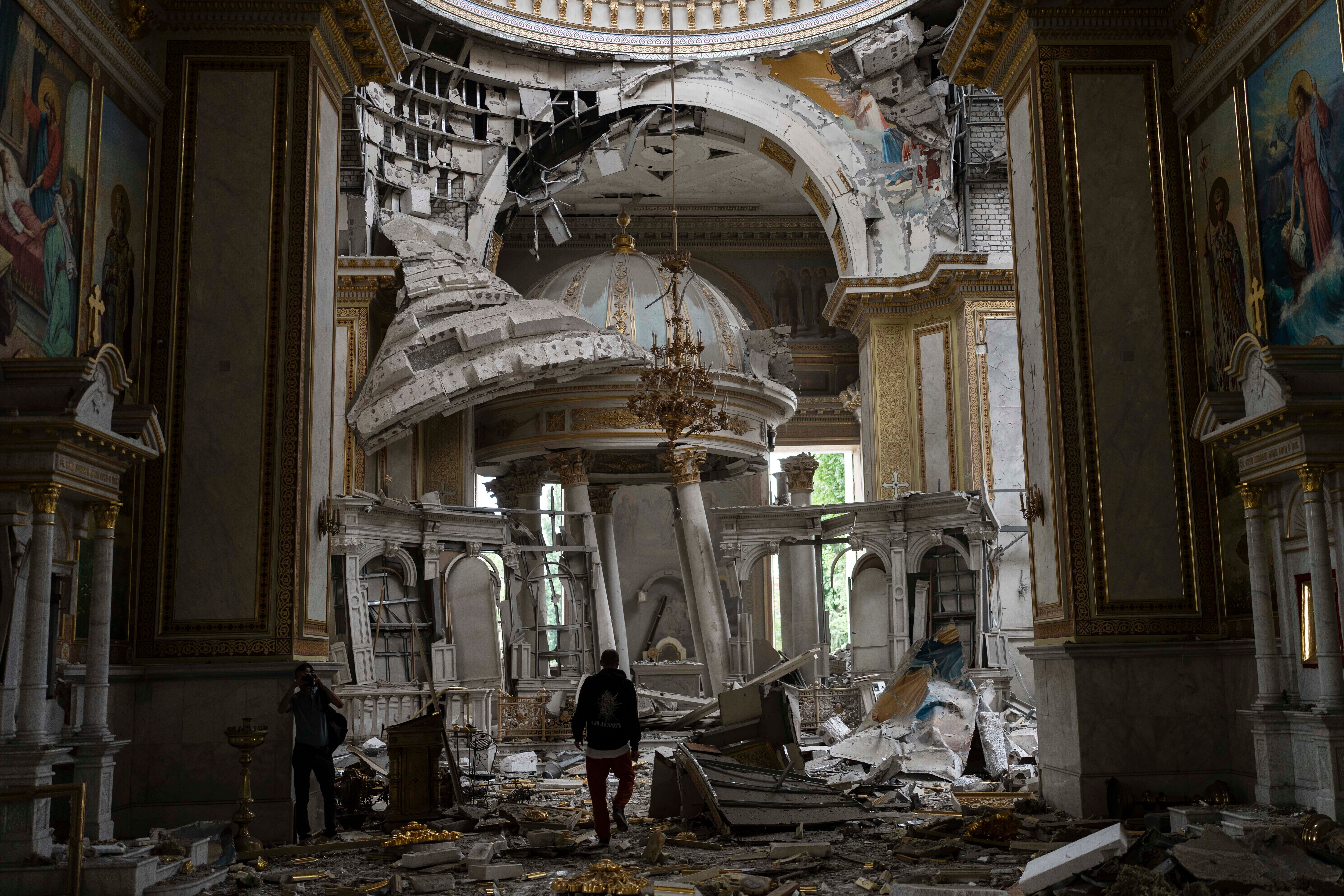 Italy will help rebuild Ukraine’s Transfiguration Cathedral which has been damaged by Russian attacks