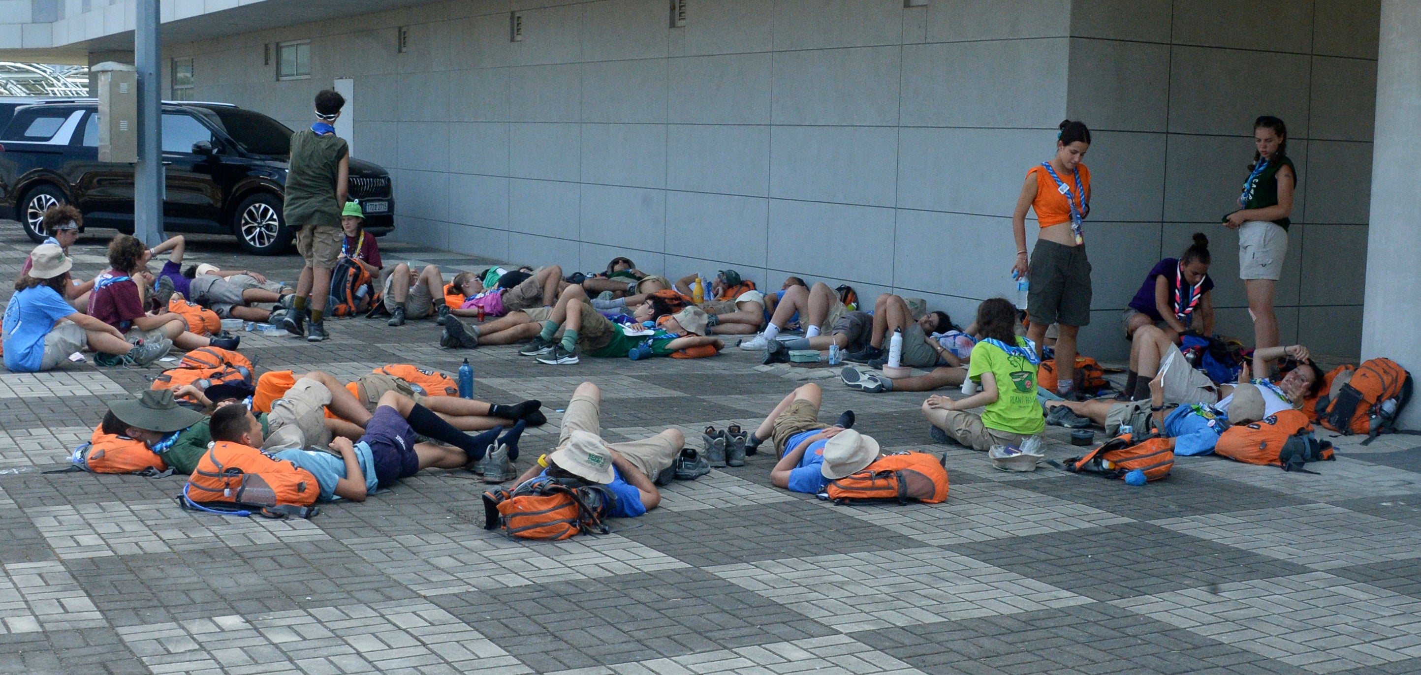Hundreds of children have been struck down by the heat in South Korea