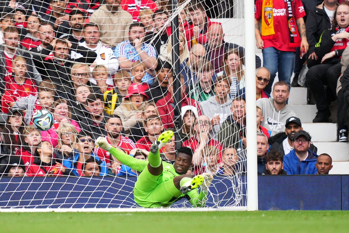 Andre Onana has Old Trafford debut to forget in Manchester United come from behind to beat Lens
