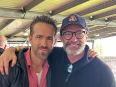 Hugh Jackman joins Ryan Reynolds at Wrexham game: ‘Finally snagged an invite!’