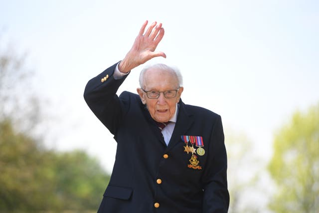 Captain Sir Tom Moore. (Joe Giddens/PA)