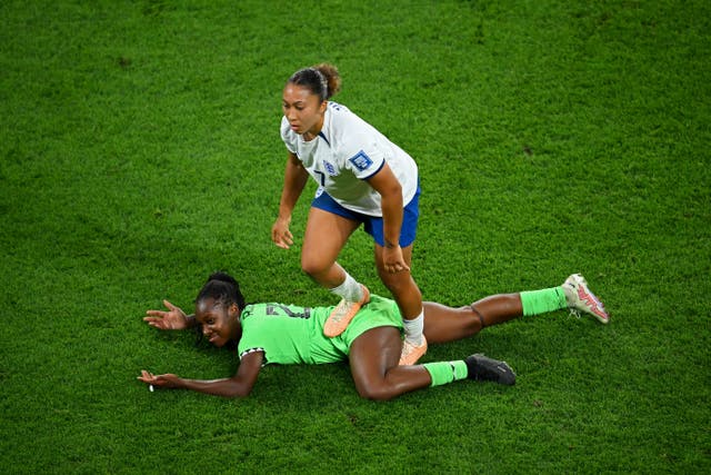 <p>Red mist leads to a red card. Lauren James is very lucky England went on to win the match </p>