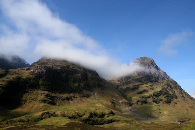 The bodies of the three hillwalkers were found in Glen Coe (Andrew Milligan/PA)