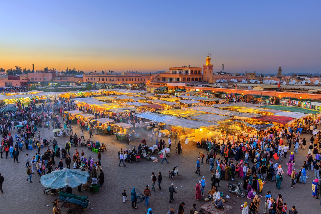 The Jemaa el-Fna is the historic centre of Marrakech