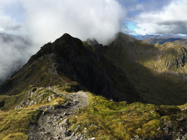 <p>They disappeared on the notoriously difficult Aonach Eagach mountain ridge</p>