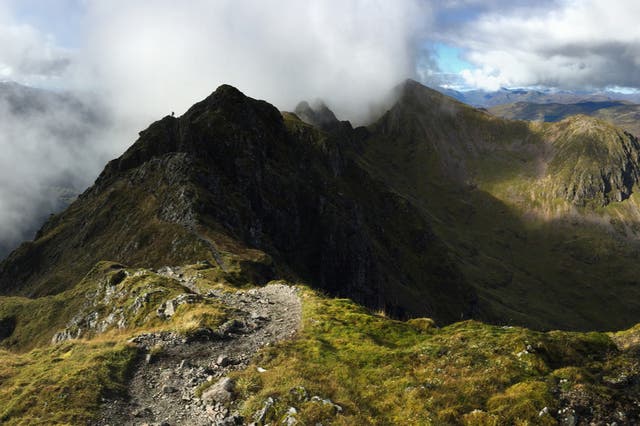 <p>They disappeared on the notoriously difficult Aonach Eagach mountain ridge</p>