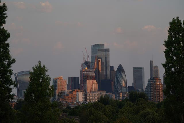 London shares were broadly lower on Monday (Yui Mok/PA)