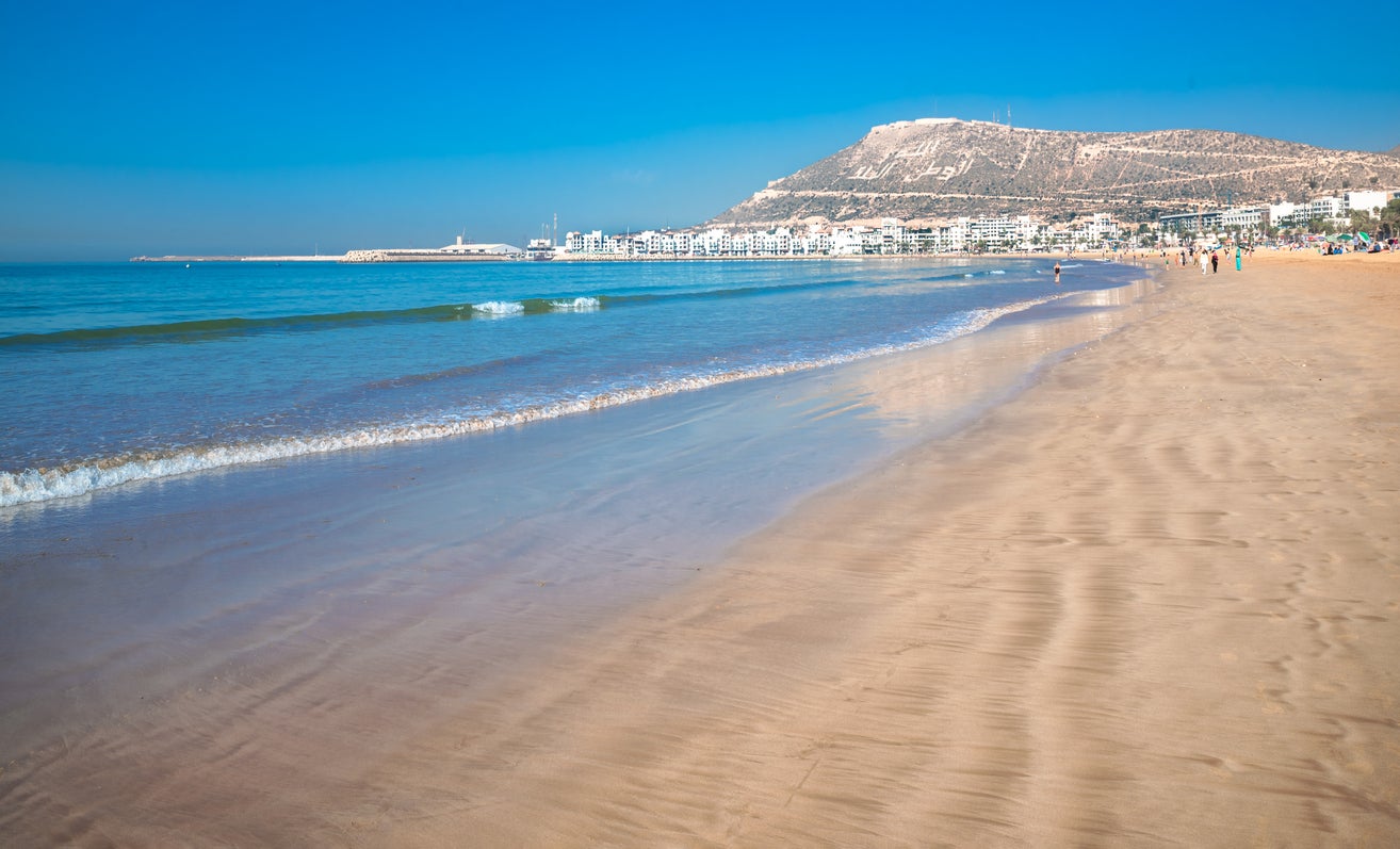 Robinson Club is on the southern portion of Agadir Beach