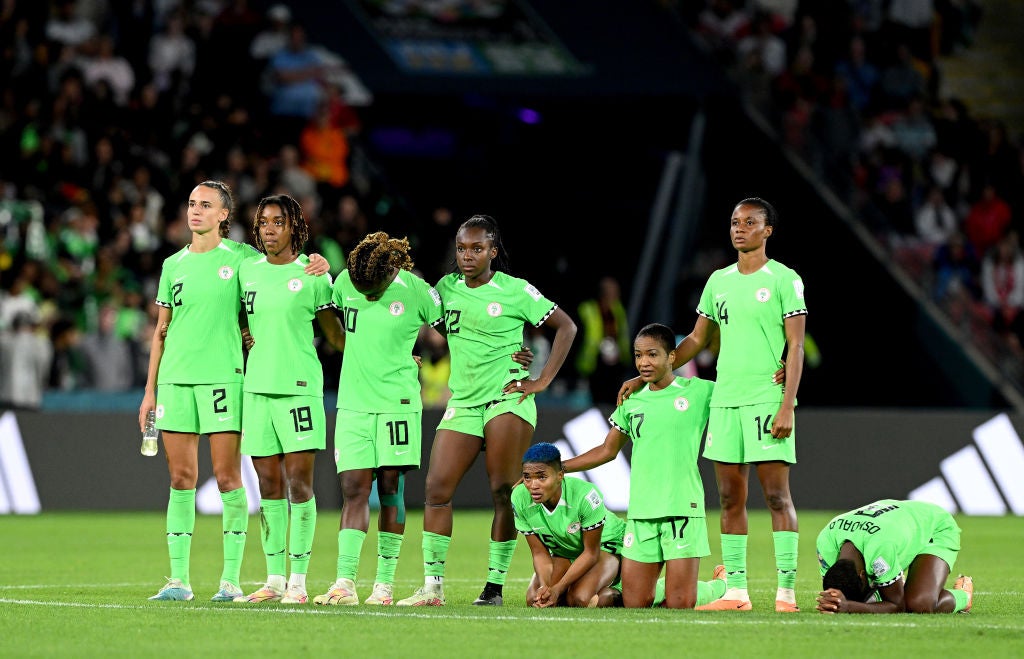 Nigeria were knocked out of the World Cup by England
