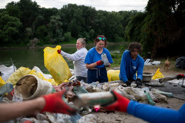 Hungary River Plastic Waste