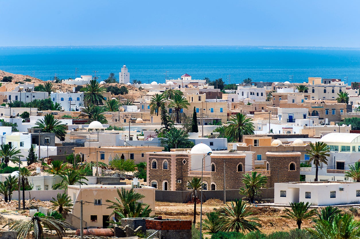 Djerba sits just off the southern coast of Tunisia, linked to the mainland by a Roman dam