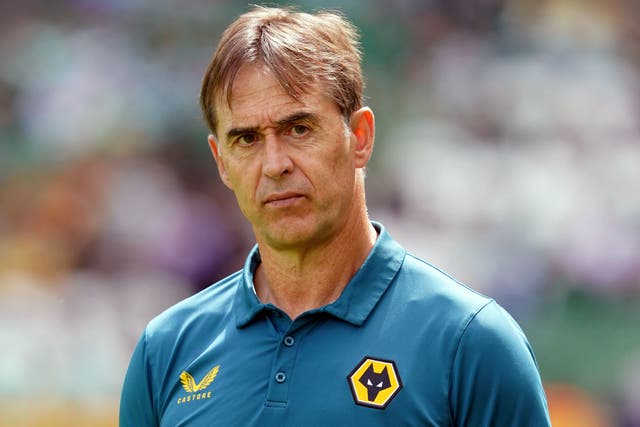 Julen Lopetegui could leave Wolves before the start of the new season (Brian Lawless/PA)