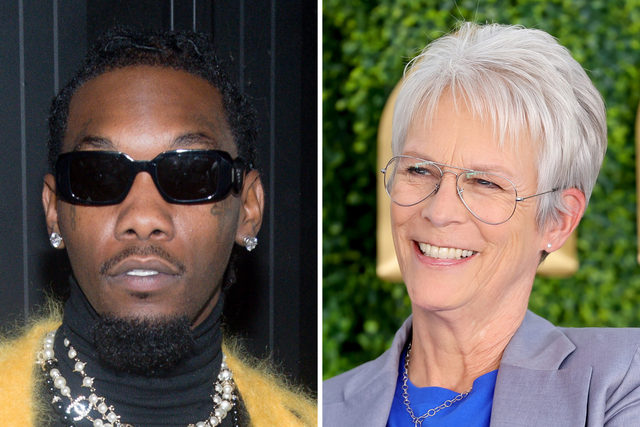 <p>Offset and Jamie Lee Curtis</p>