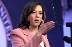 Kamala Harris refutes ‘ridiculous’ Republican claims about Democrats’ abortion views