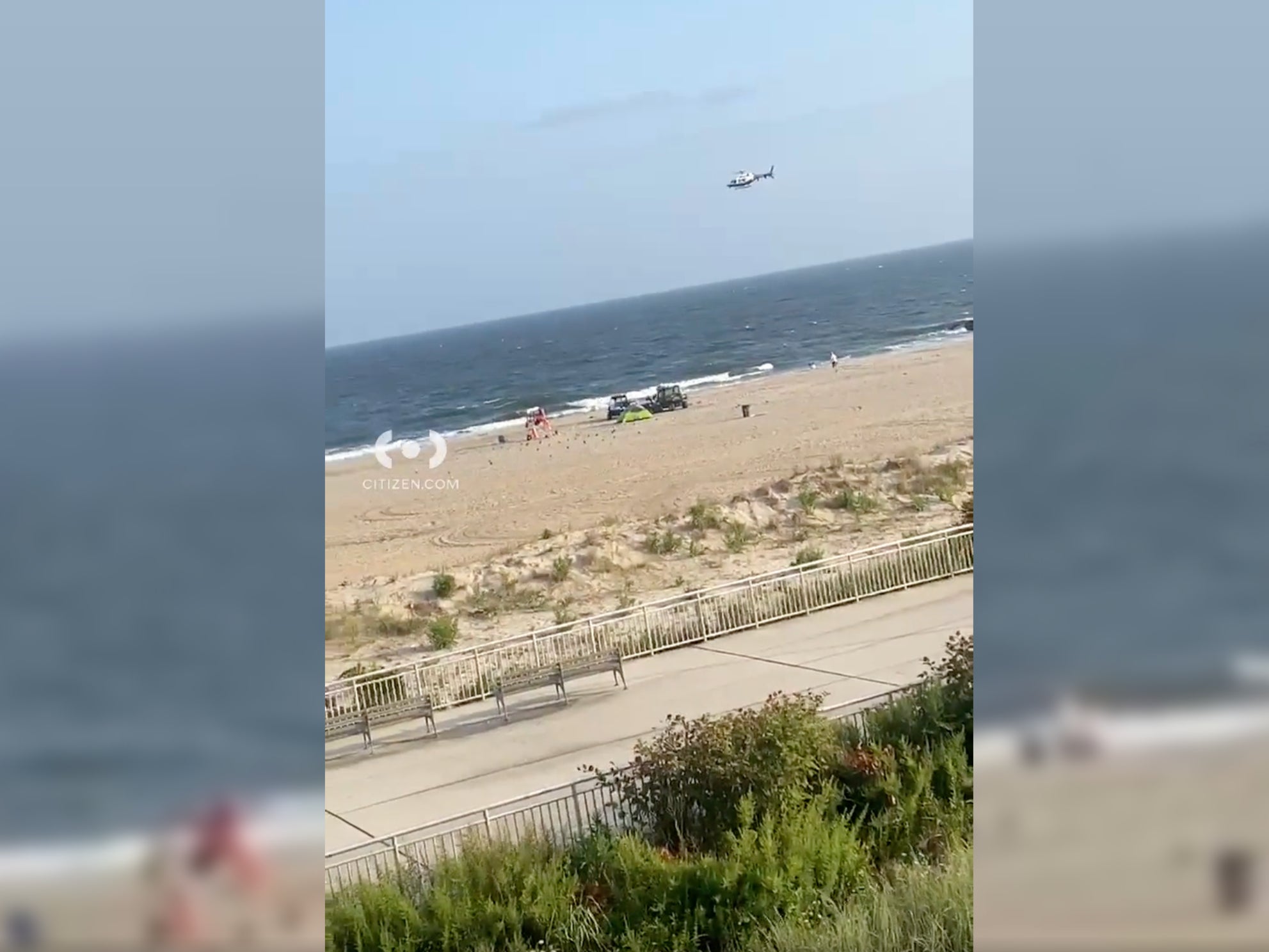 A woman was in critical condition after a shark attack on Monday off Rockaway Beach in Queens