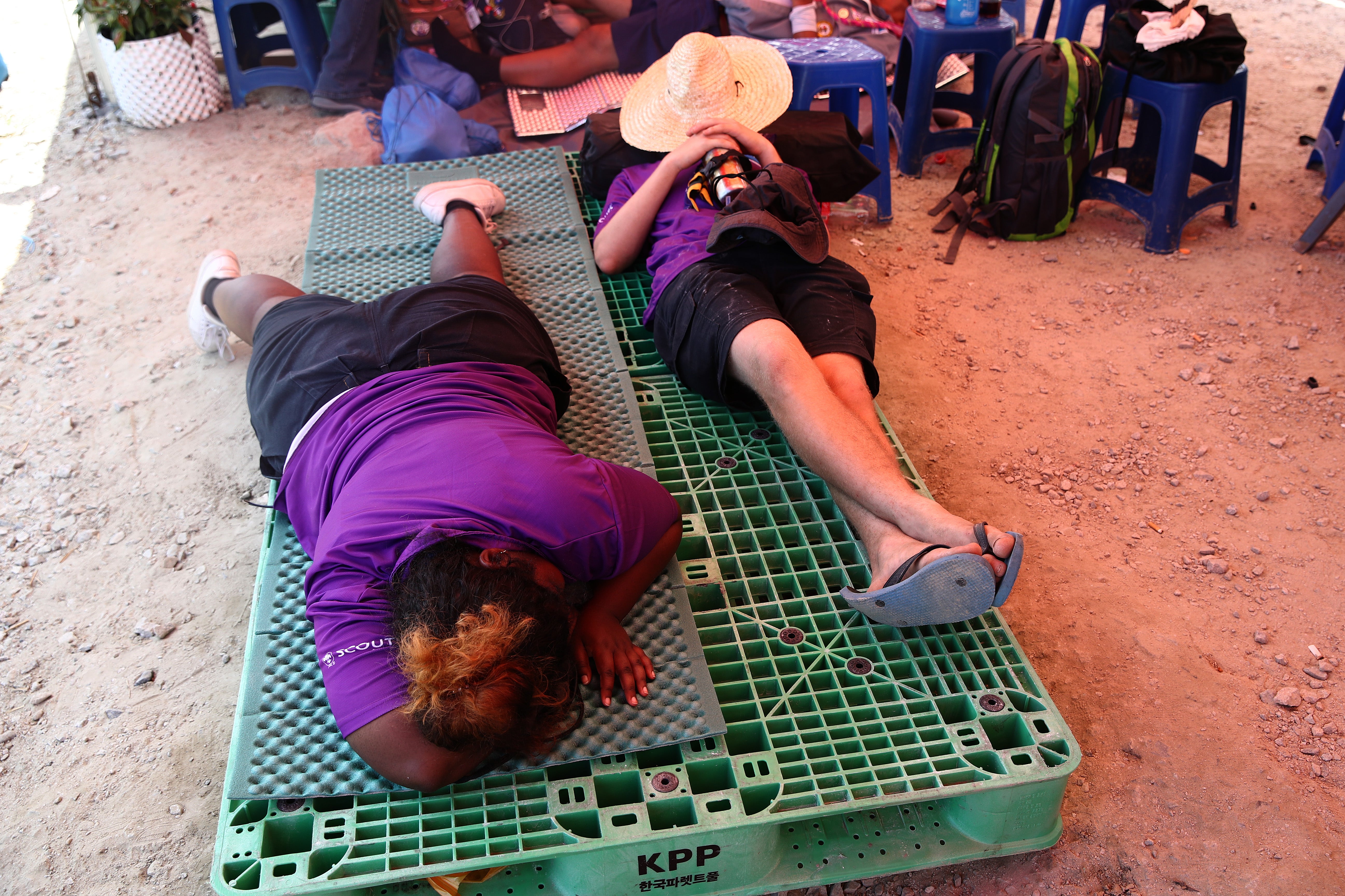 Parents of scouts at the event complained of poor conditions