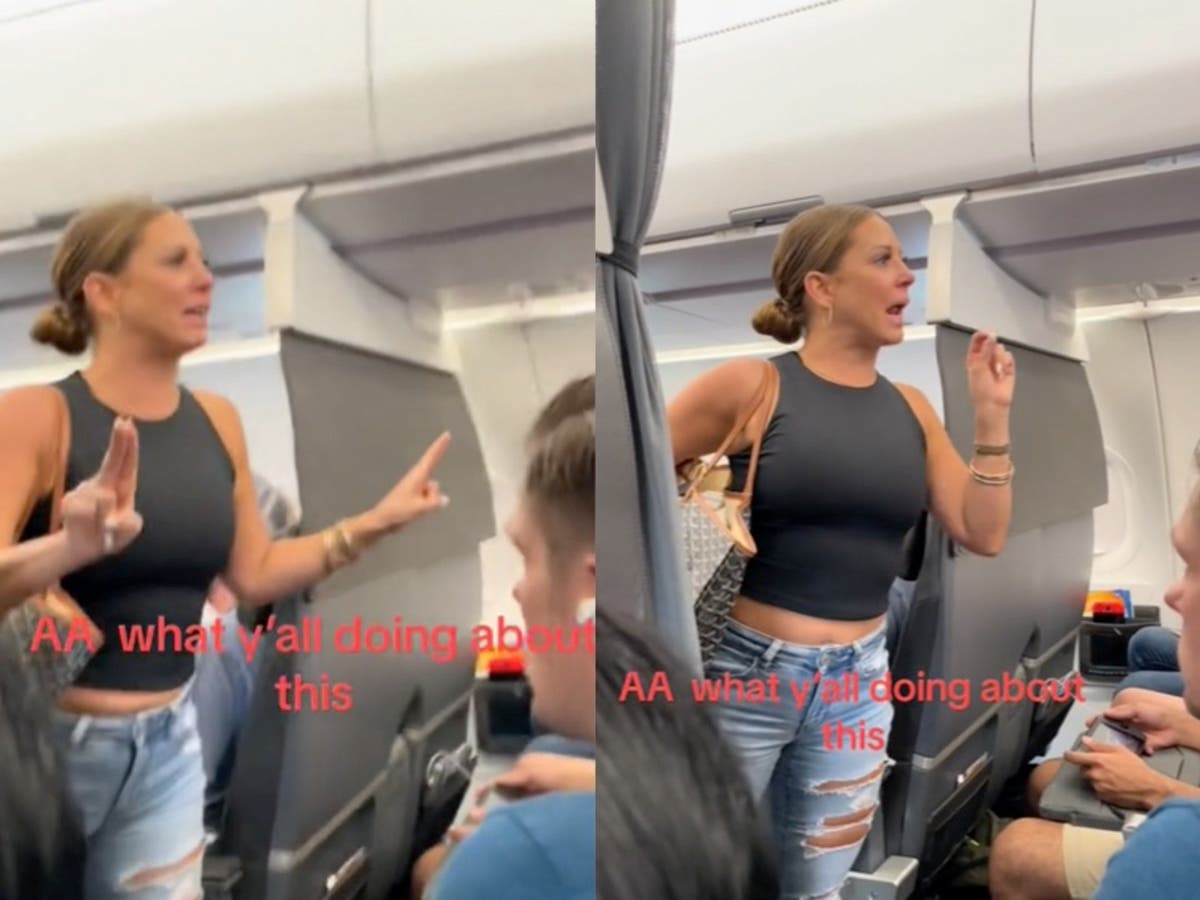 Tiffany Thompson After Sex - Woman behind 'not real' plane tirade identified as marketing executive with  $2m home | The Independent