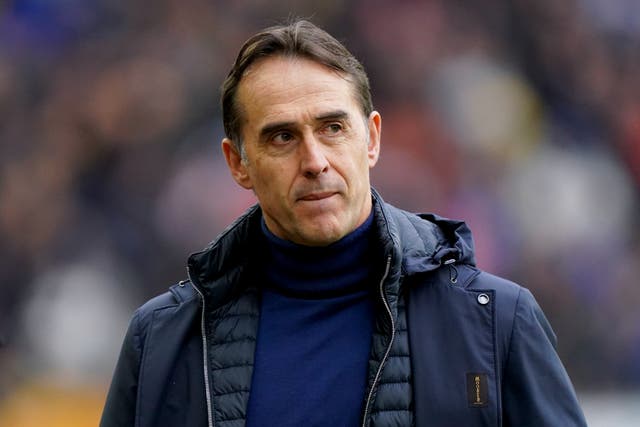 Julen Lopetegui’s spell at Wolves has come to a sudden end (Tim Goode/PA)