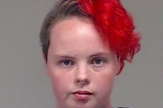 <p>Rachel Ann Sword, 22, was arrested and charged with animal cruelty charges after deputies allegedly found the bodies of 24 dogs and 12 horses on her ranch</p>