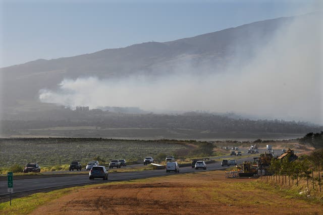 <p>Wildfires are raging in Hawaii </p>