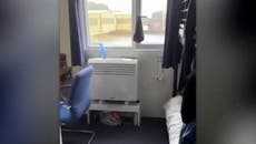 Bibby Stockholm asylum seeker films cramped conditions onboard barge: ‘It’s like a prison’