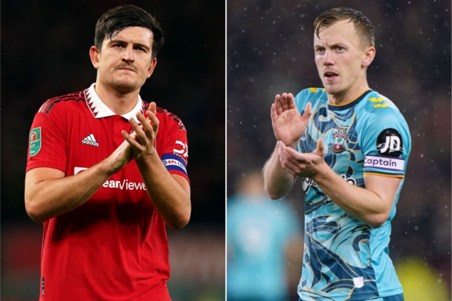 Harry Maguire and James Ward-Prowse look set to make moves to West Ham from Manchester United and West Ham respectively (Martin Rickett/Joe Giddens/PA)