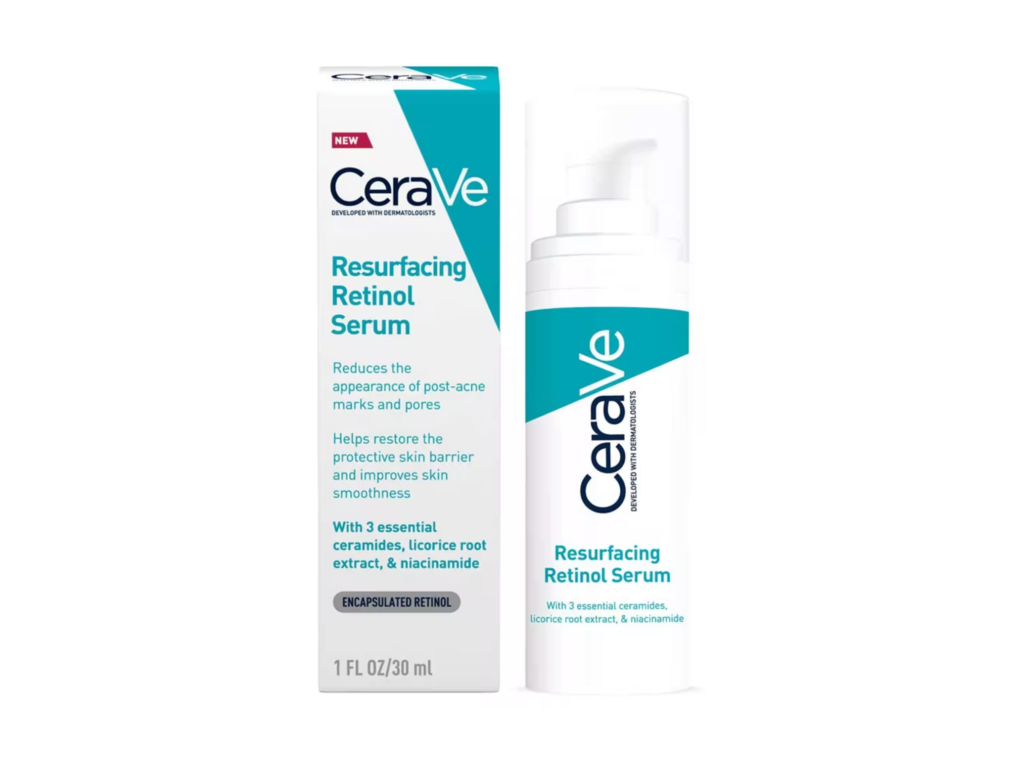CeraVe resurfacing retinol serum with ceramides and niacinamide