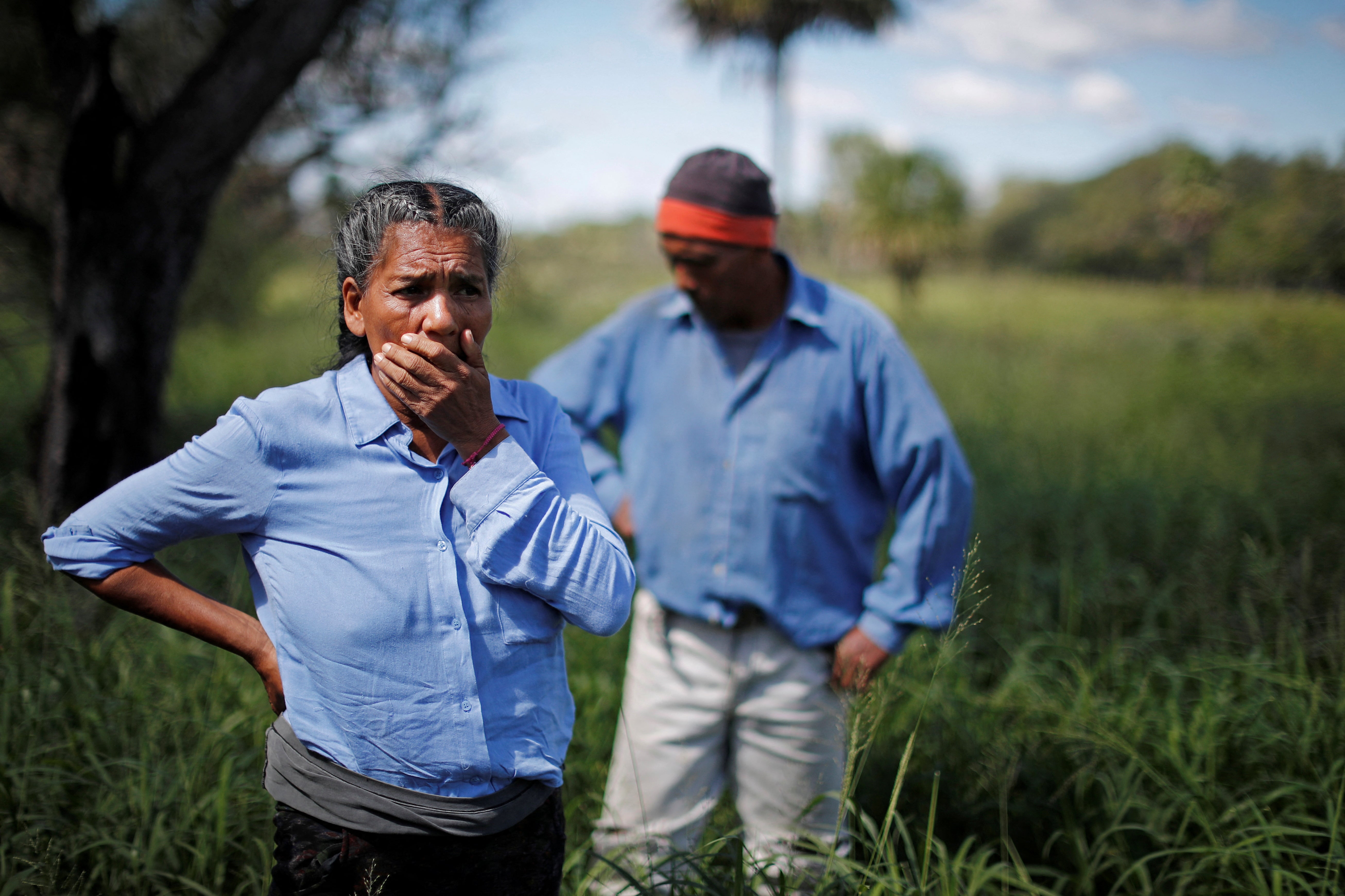 <p>Jose Rolando Fernandez stands with Noole near his farm, where there has been a deforestation time ago and now it’s used for cattle, in Pozo del Tigre in Formosa, Argentina</p>