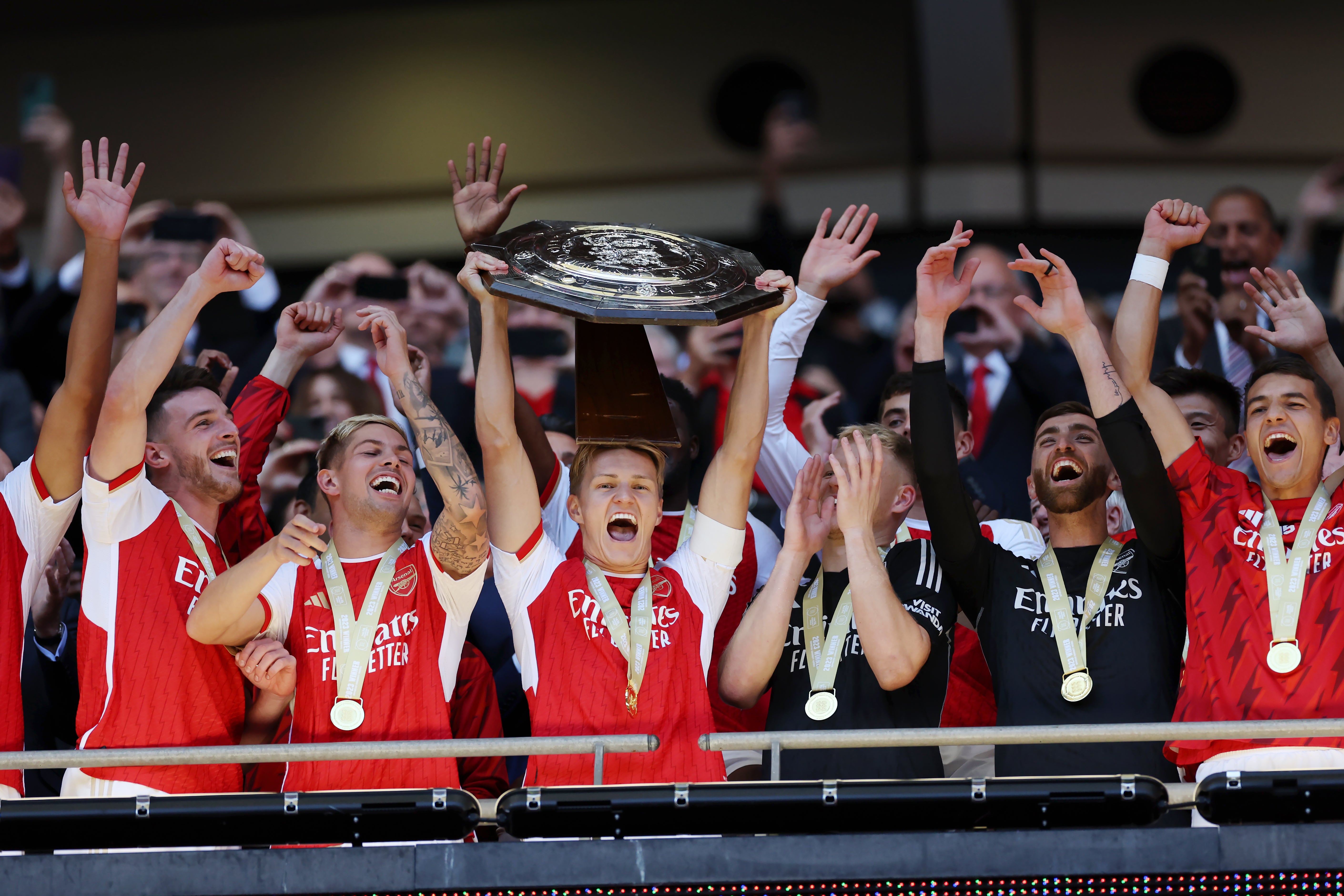 Arsenal delivered a title warning to rivals Man City in the Community Shield