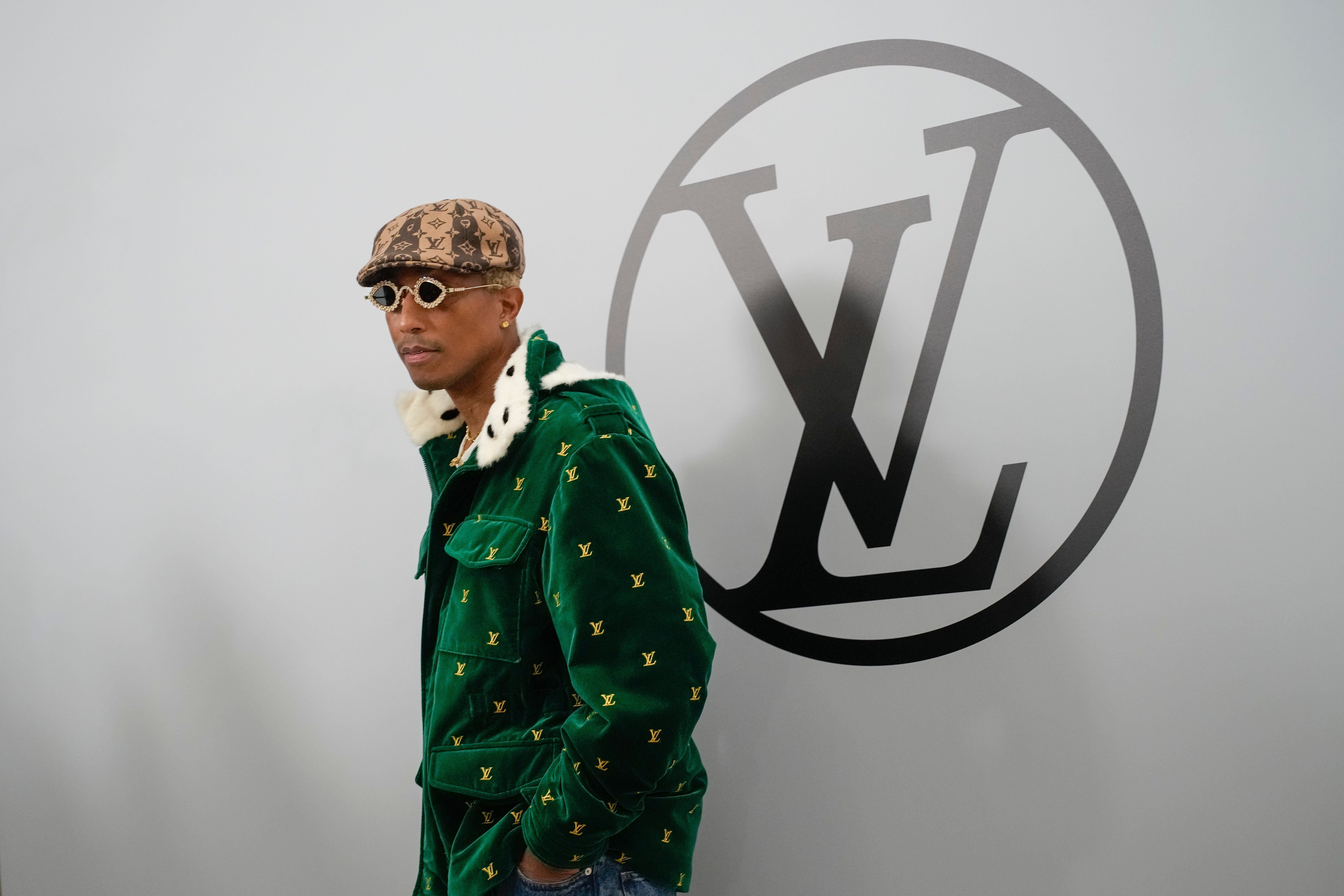 Pharrell Williams attends the Louis Vuitton Fall/Winter 2023-2024 ready-to-wear collection