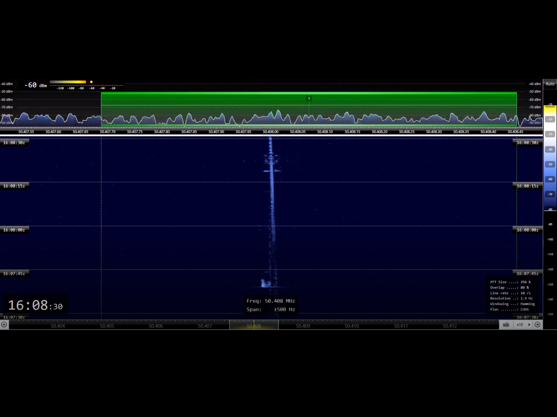 A screenshot of the live stream set up by the UK Meteor Beacon project