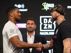 ‘We need to get it at the root’: Anthony Joshua and Robert Helenius on boxing’s doping ‘problem’