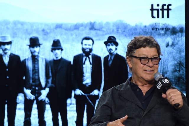 Robbie Robertson has died at the age of 80. (Photo by Chris Pizzello/Invision/AP, File)