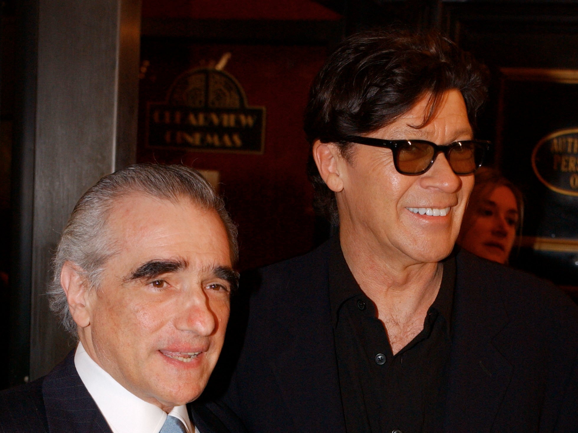 Martin Scorsese and Robbie Robertson in 2002