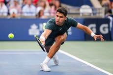 Carlos Alcaraz battles past Ben Shelton in first Tour match since Wimbledon