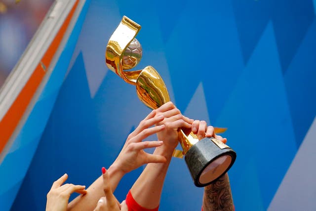 <p>The Women’s World Cup trophy</p>