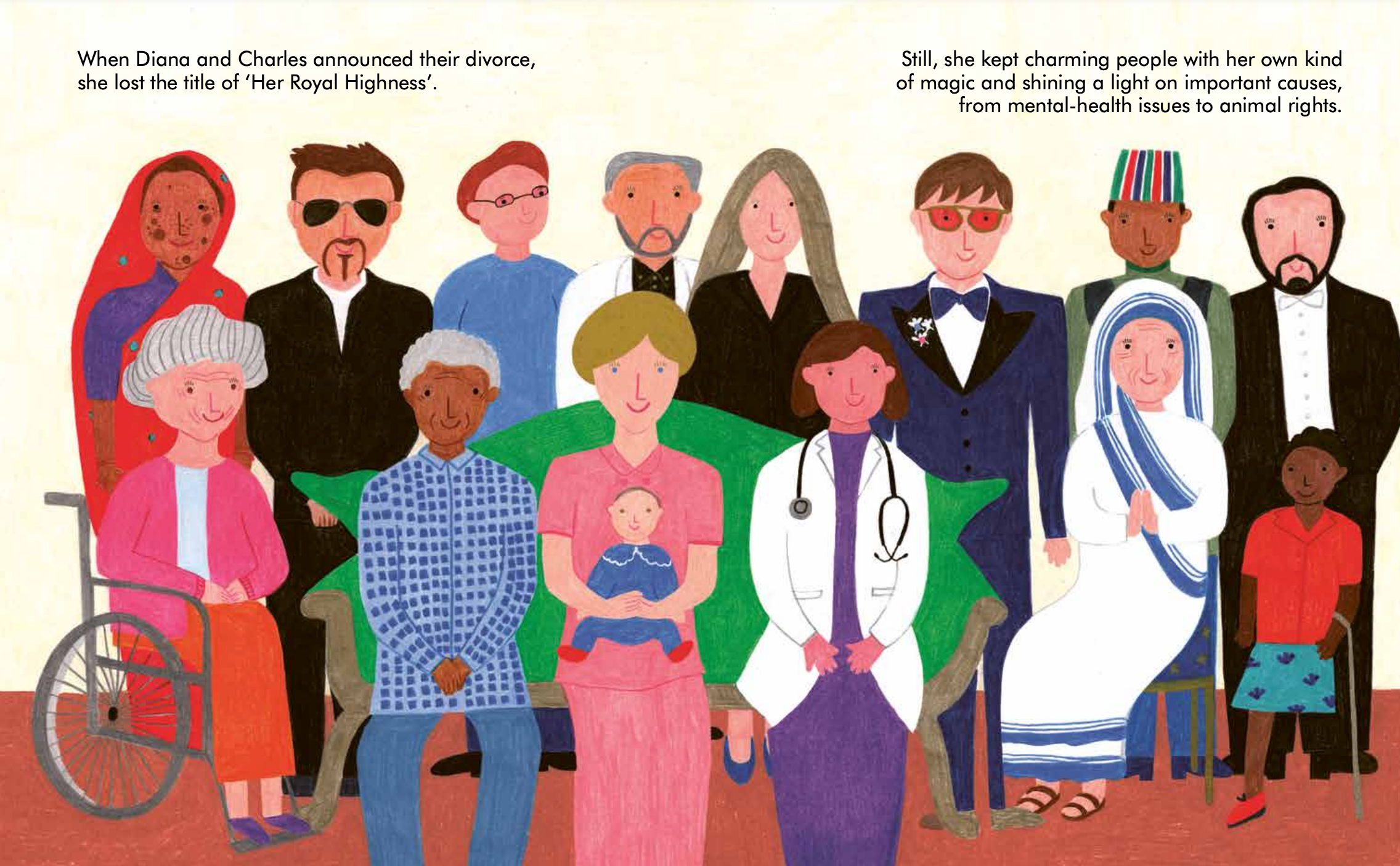 Pages from ‘Little People, BIG DREAMS: Princess Diana’