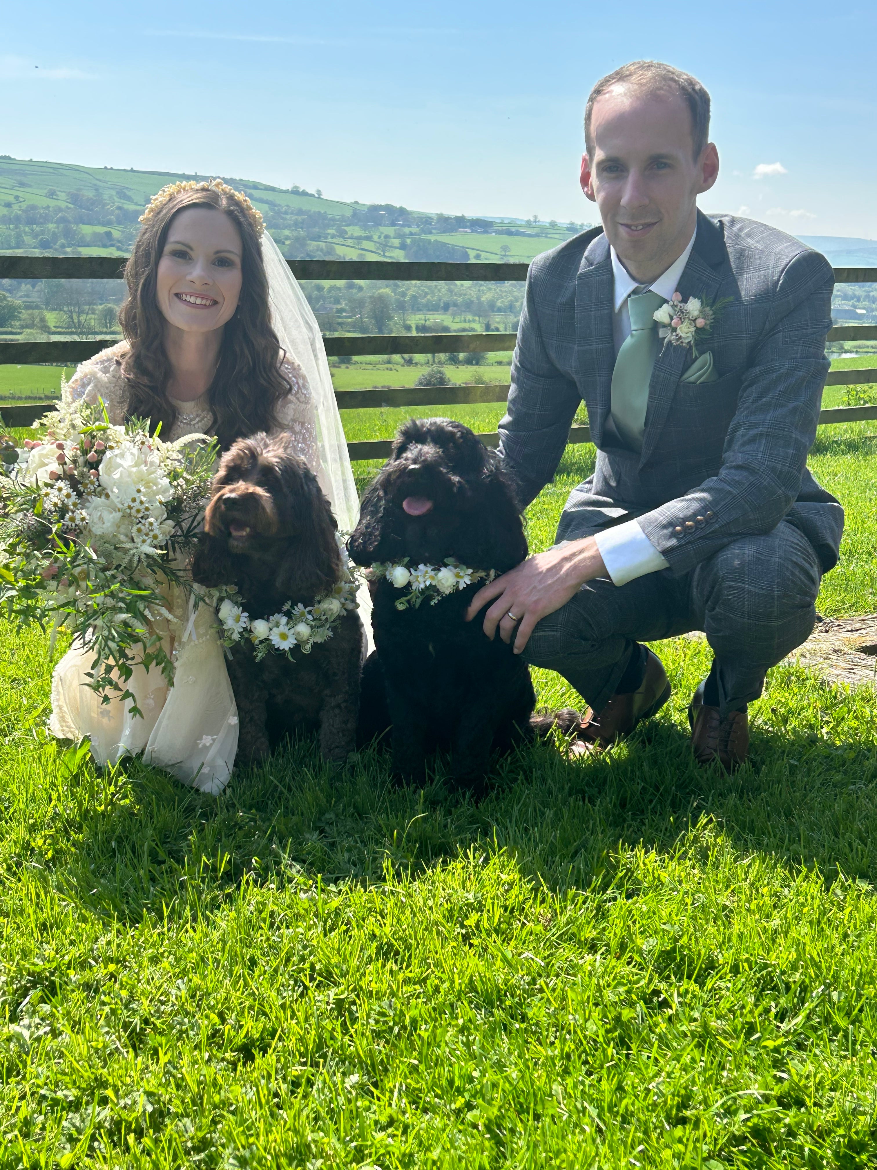 Abigail and Mark were able to get married earlier this year