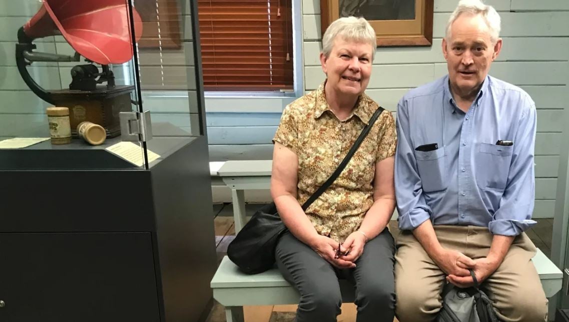 Heather Wilkinson, 66, with her husband Ian Wilkinson, 68, a pastor from the local Baptist church in Korumburra