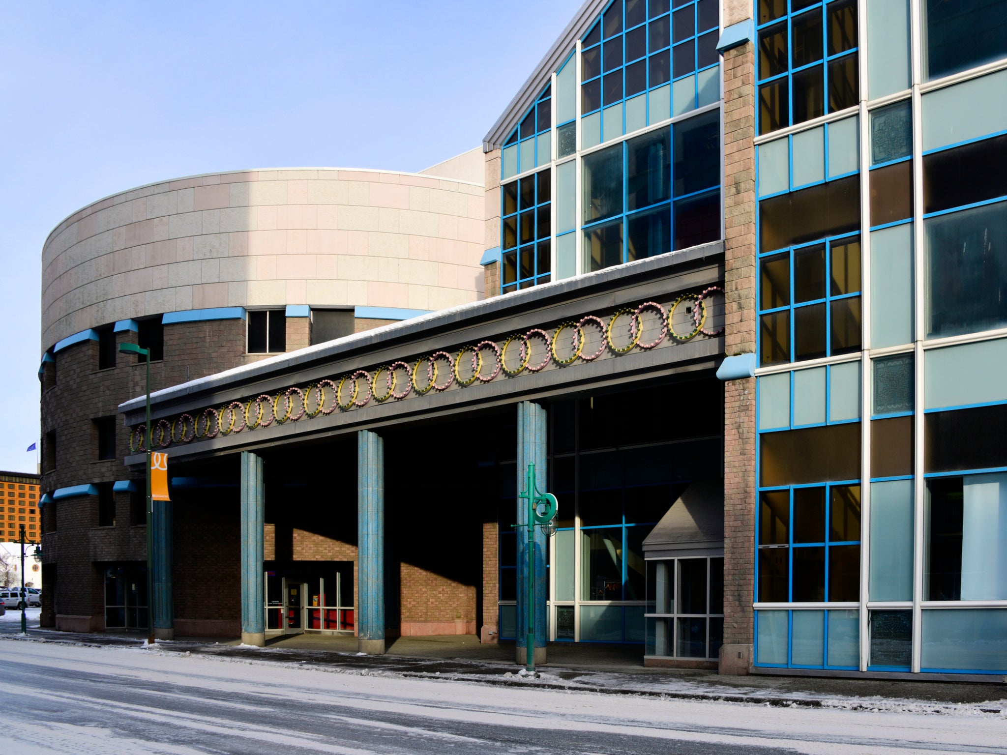 The Alaska center for the performing arts is one of Anchorage’s architectural highlights