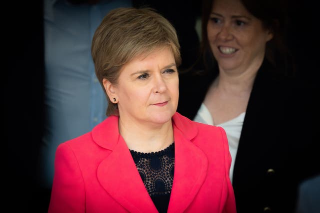 Former first minister of Scotland Nicola Sturgeon was interviewed at an Edinburgh Festival Fringe show (James Manning/PA)