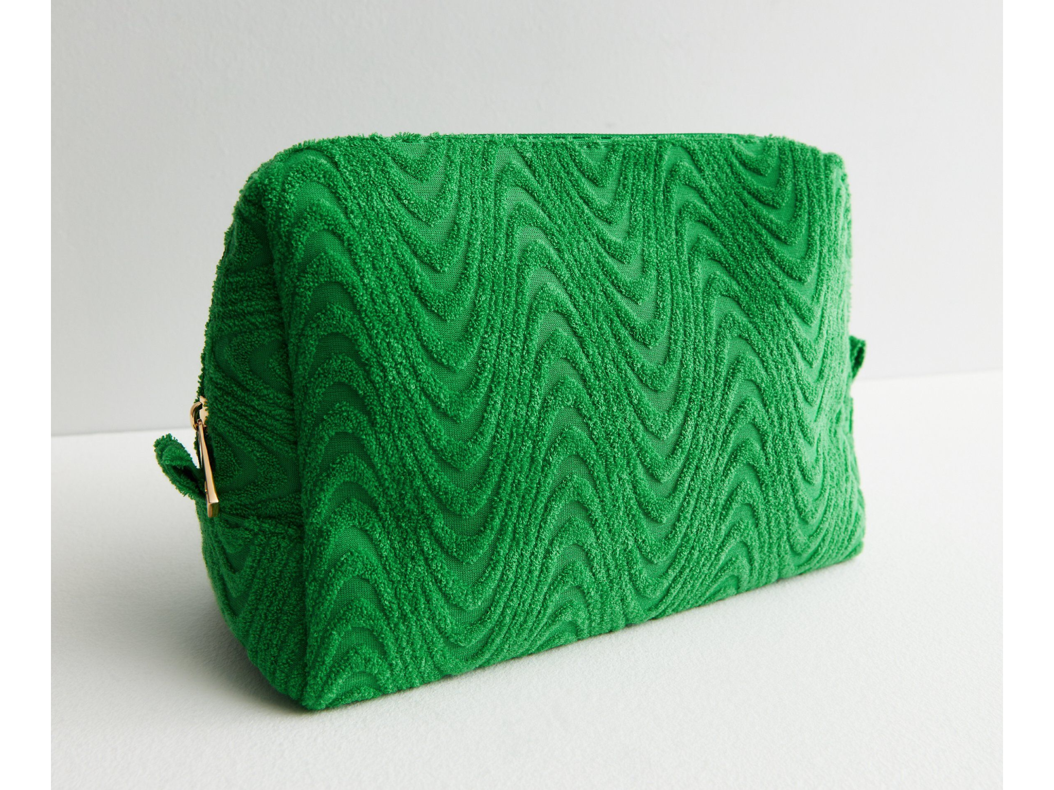 New Look green swirl towelling wash bag best make up bags indybest