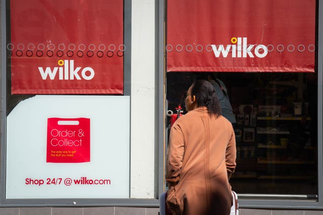 A general view of a Wilko store in Northampton, Northamptonshire, as the budget retailer has entered administration after failing to secure a rescue deal (James Manning/PA)