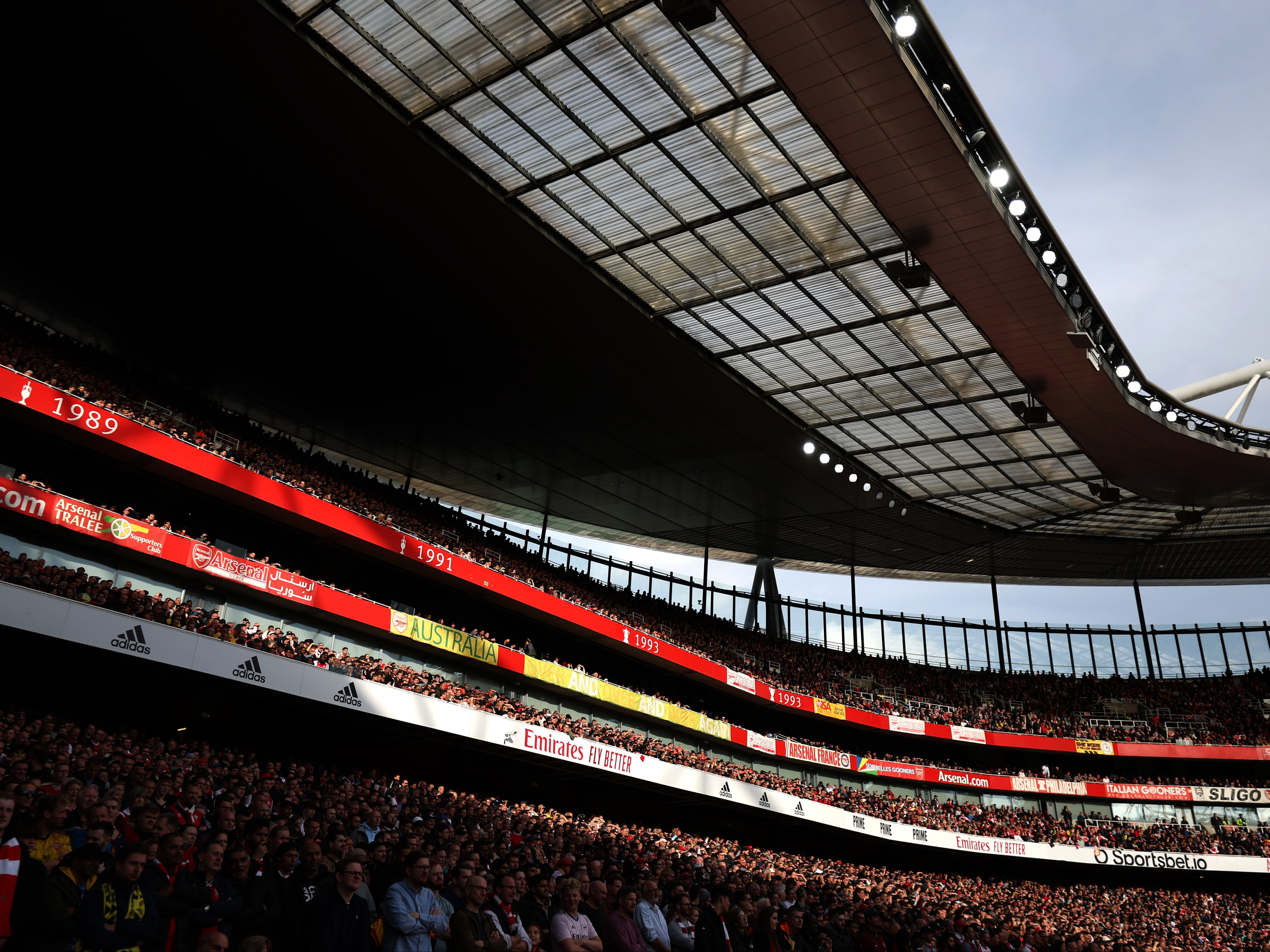 Emirates Stadium, the home of Arsenal