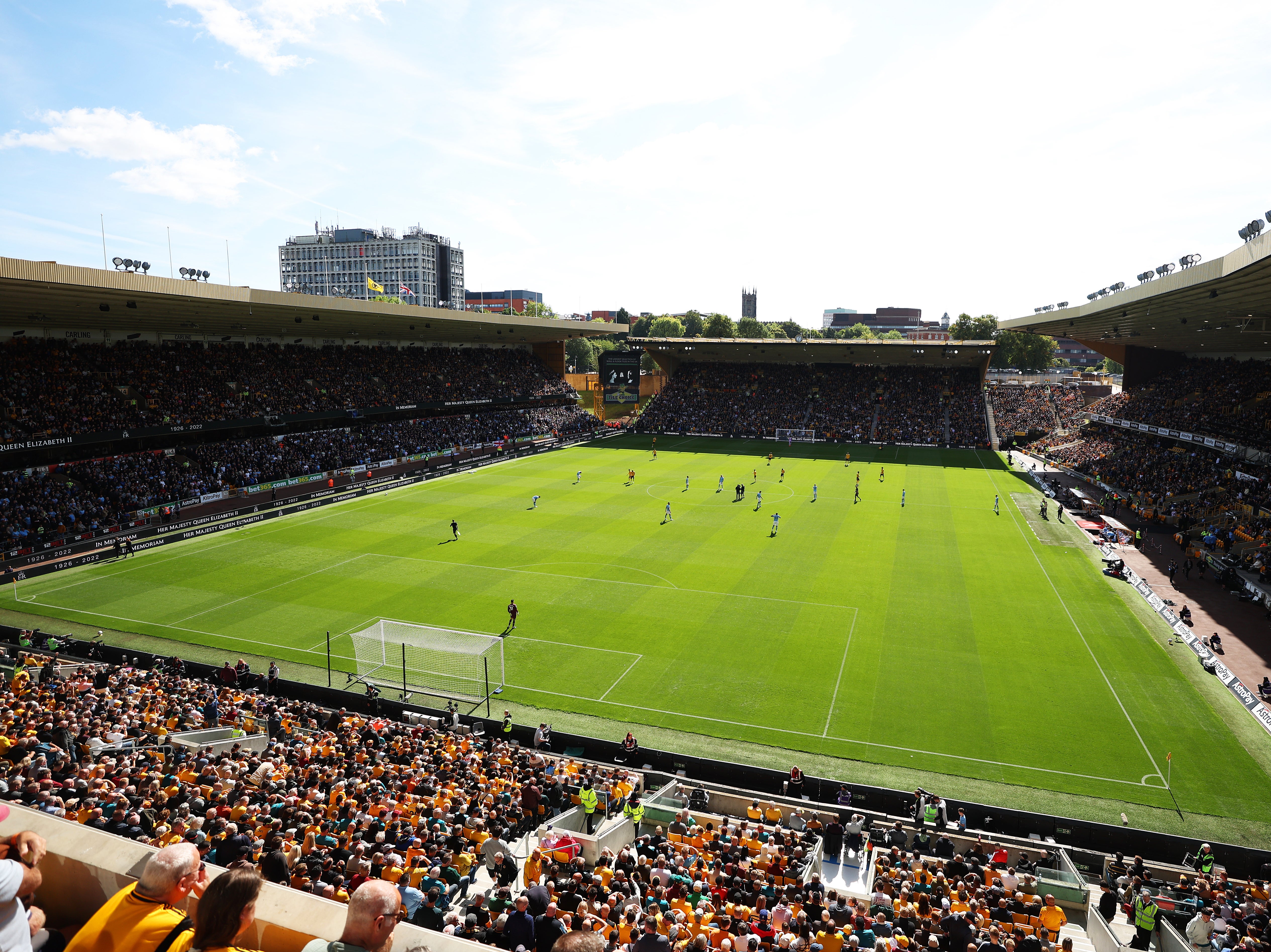 Molineux Stadium, the home of Wolverhampton Wanderers