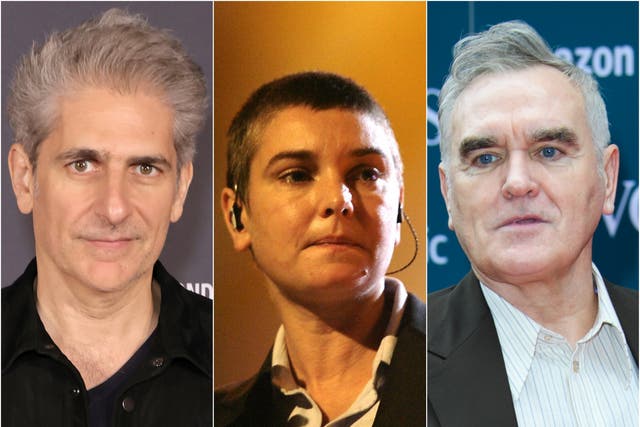 <p>(From left) Michael Imperioli, Sinead O’Connor and Morrissey</p>
