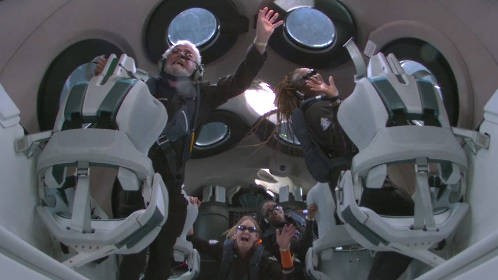 Passengers had the chance to experience zero gravity